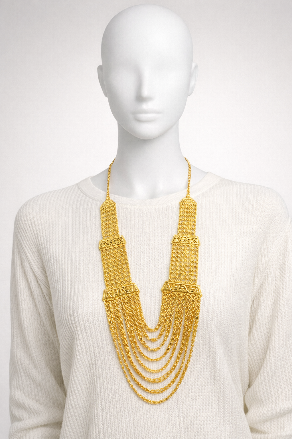 24K GOLD KAPLAMA MADOANNA KOLYE - BGK 610