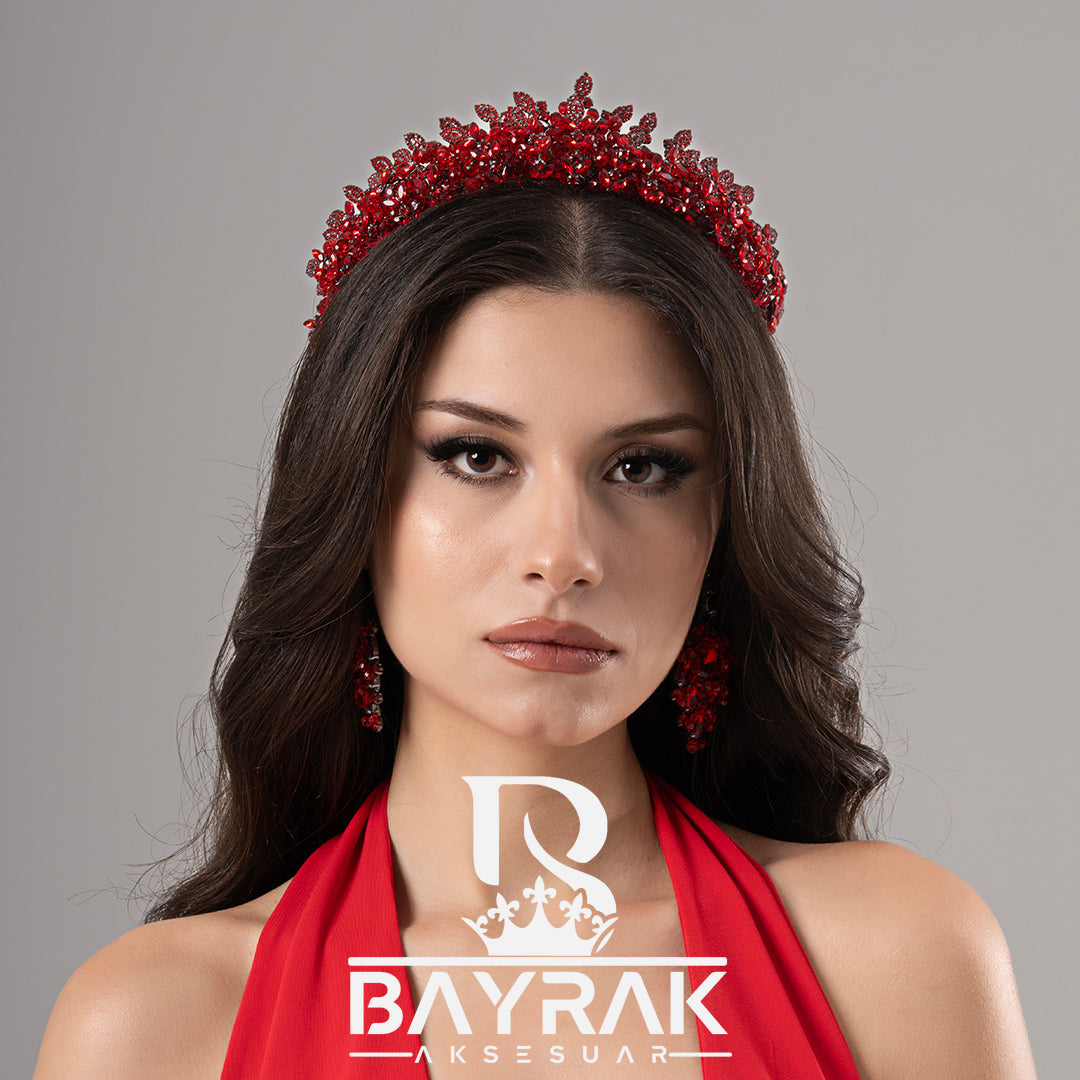 MİRA - 910- / 3 Boyutlu Gelin - Kına  Tacı