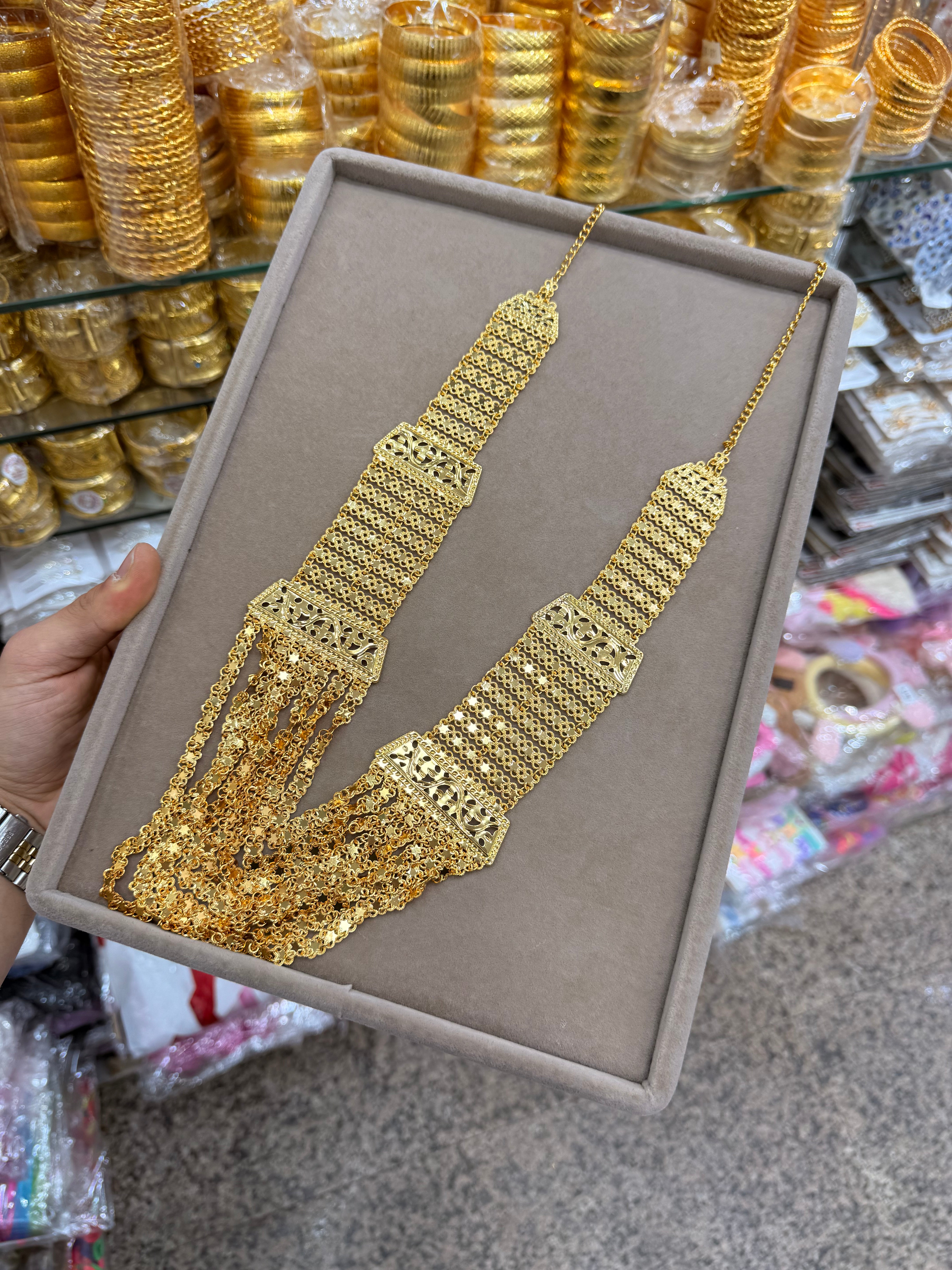 24K GOLD KAPLAMA MADOANNA KOLYE - BGK 610