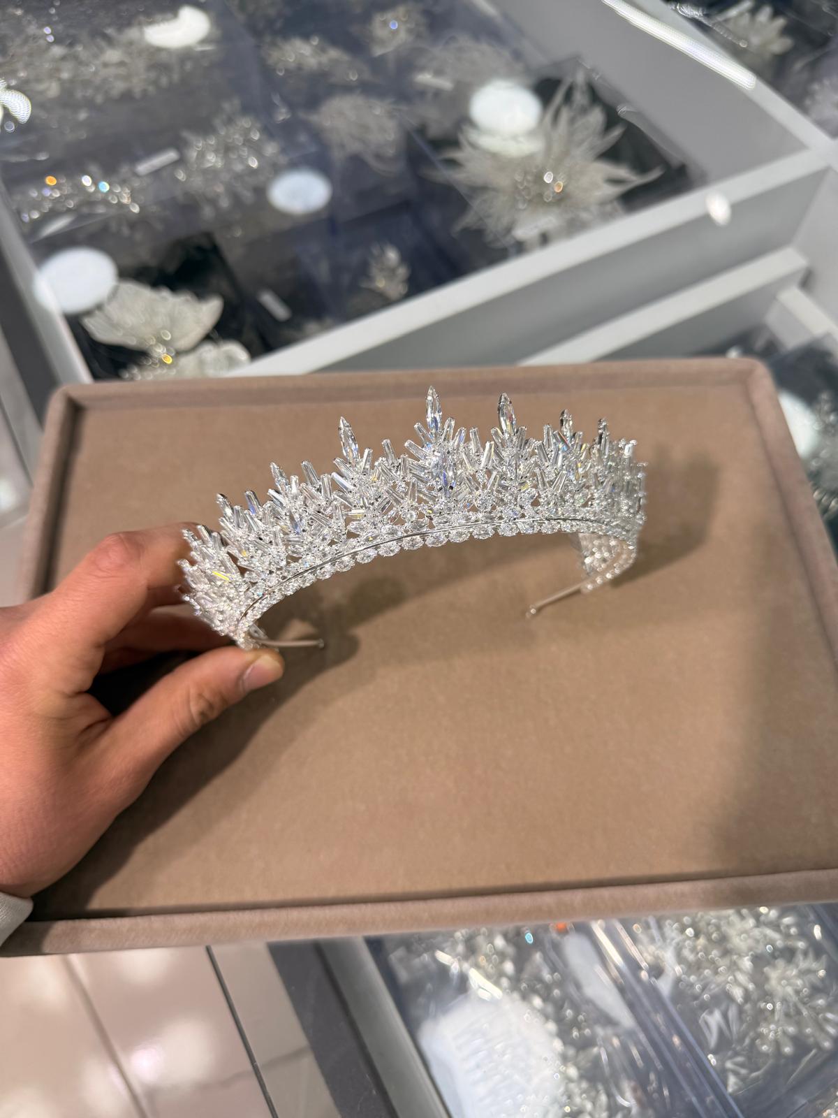 LB 2655 | Zirkon Taşlı Gelin Tacı