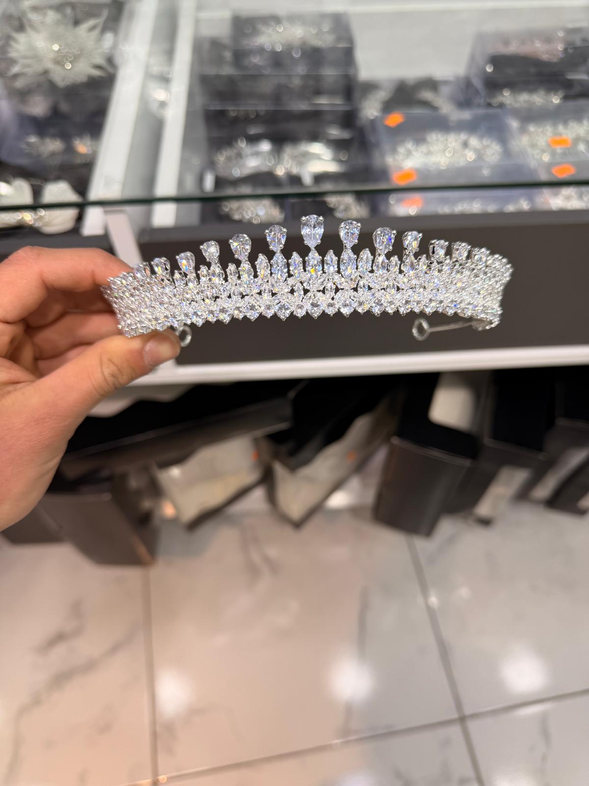 LB 2630 | Zirkon Taşlı Gelin Tacı