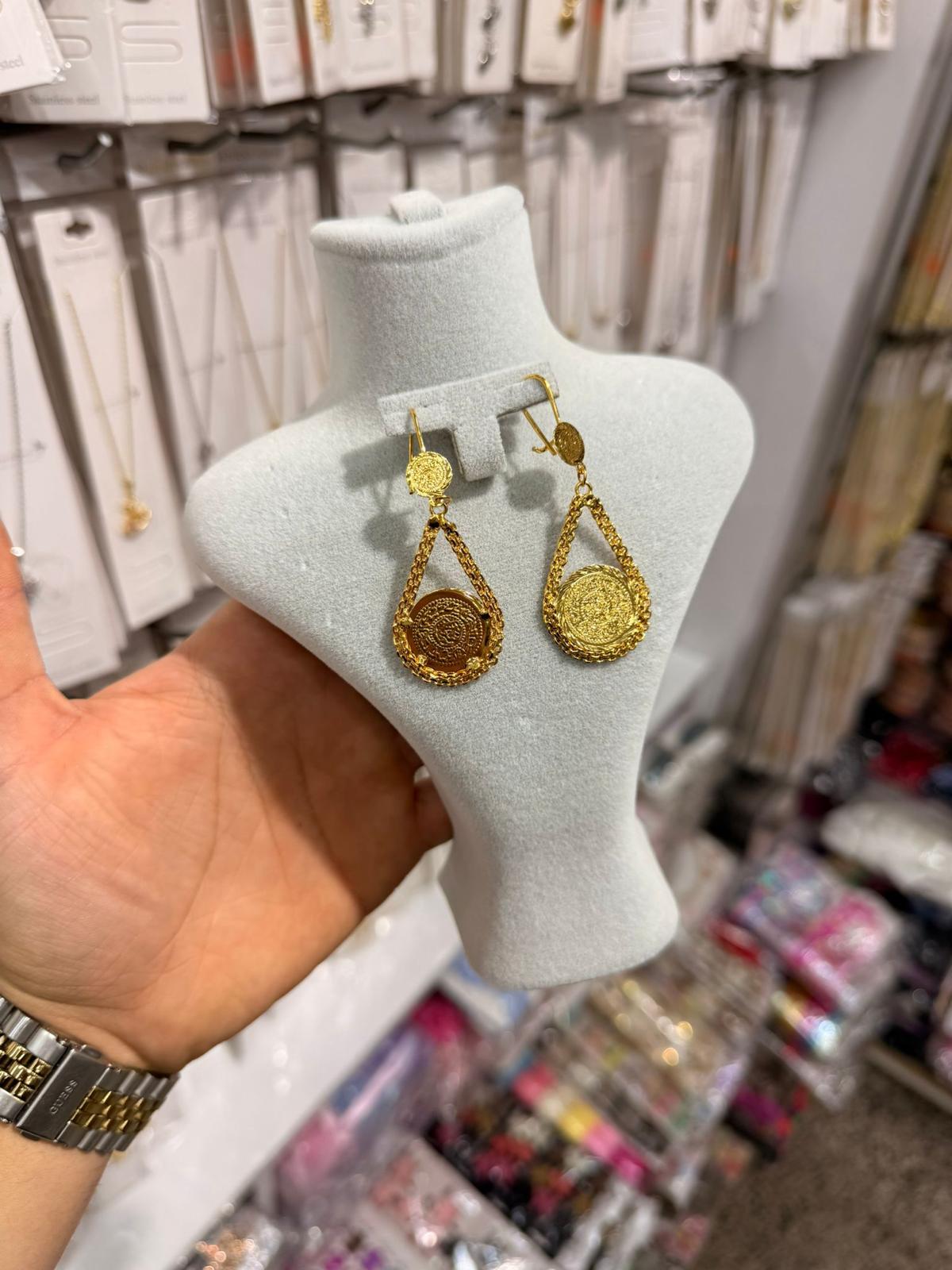 BGK 730 | 24K GOLD KAPLAMA KÜPE