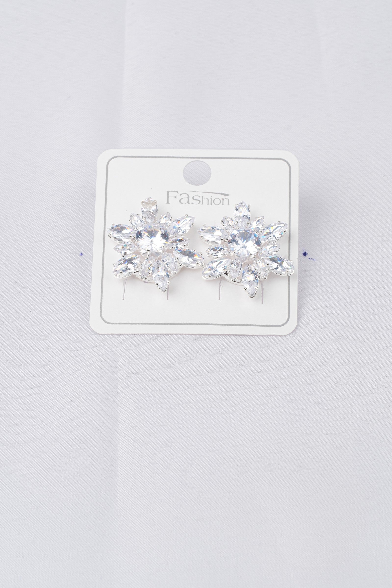 Rodyum Kaplama Zirkon Taşlı Küpe - ZK 160