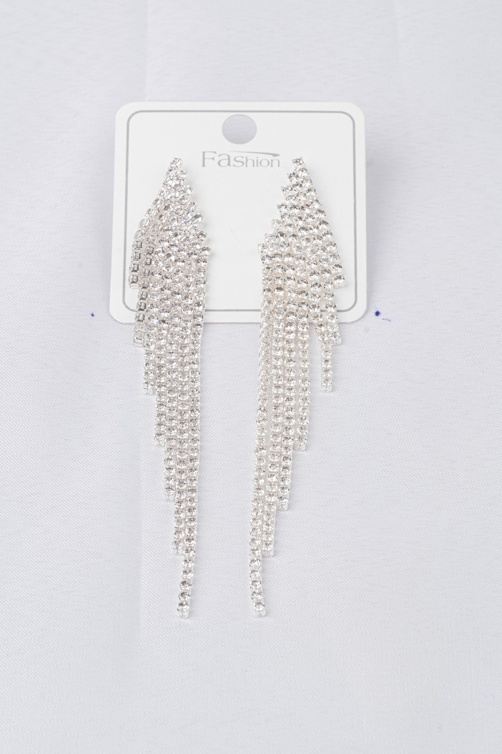 Rodyum Kaplama Zirkon Taşlı Küpe - ZK 218