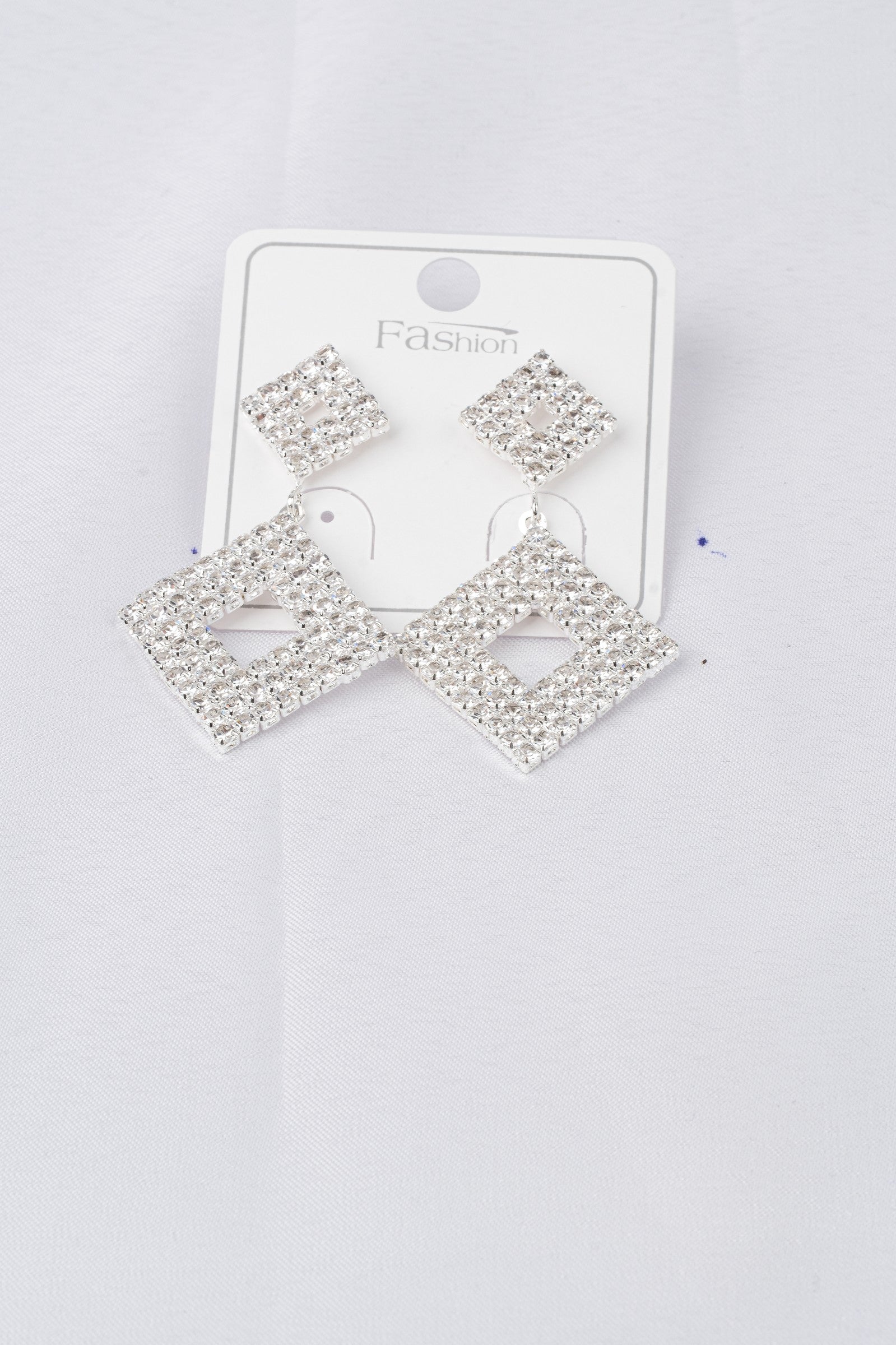 Rodyum Kaplama Zirkon Taşlı Küpe - ZK 232