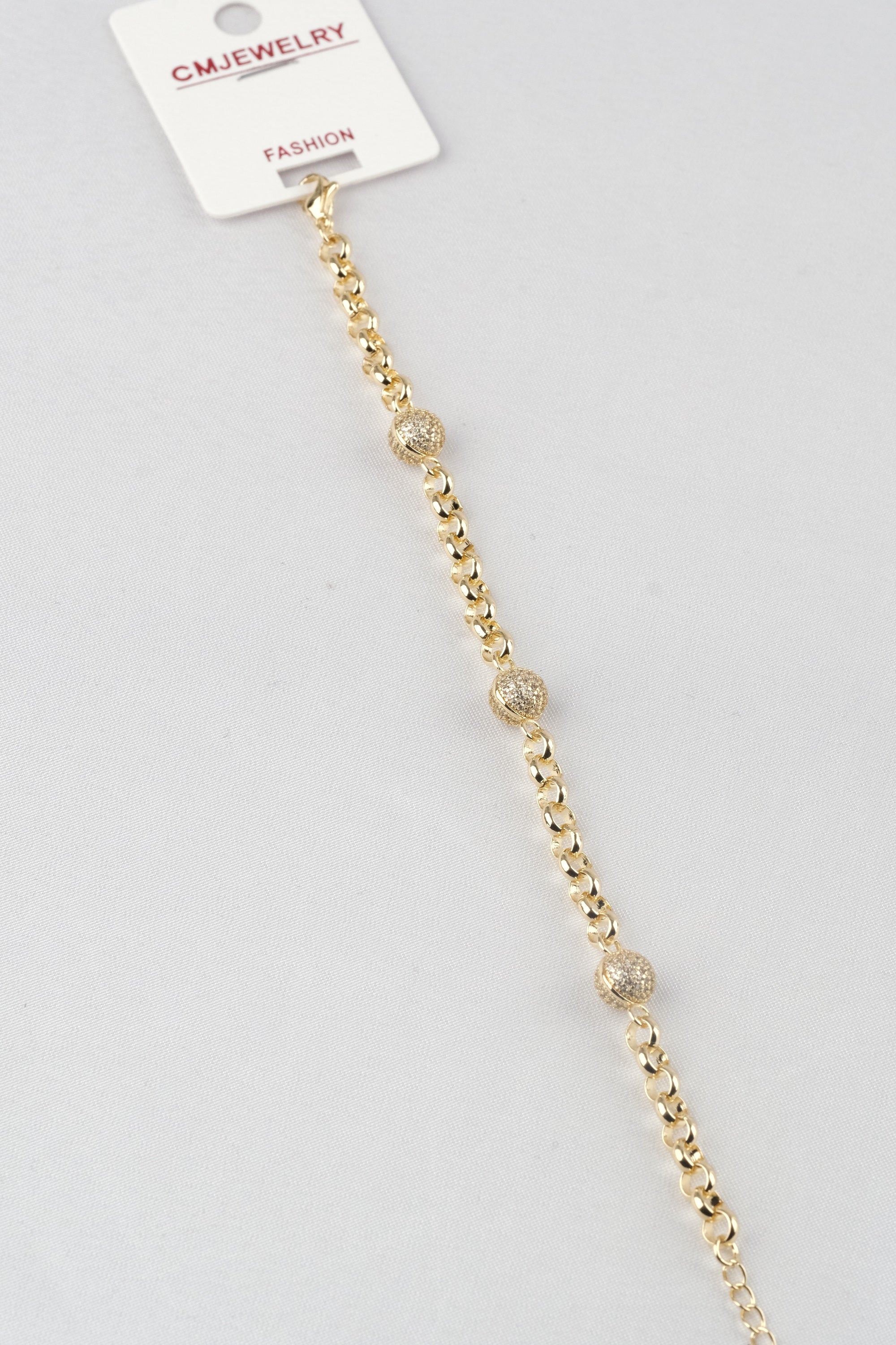 CMBL 7072 | 14K GOLD KAPLAMA CM Bileklik