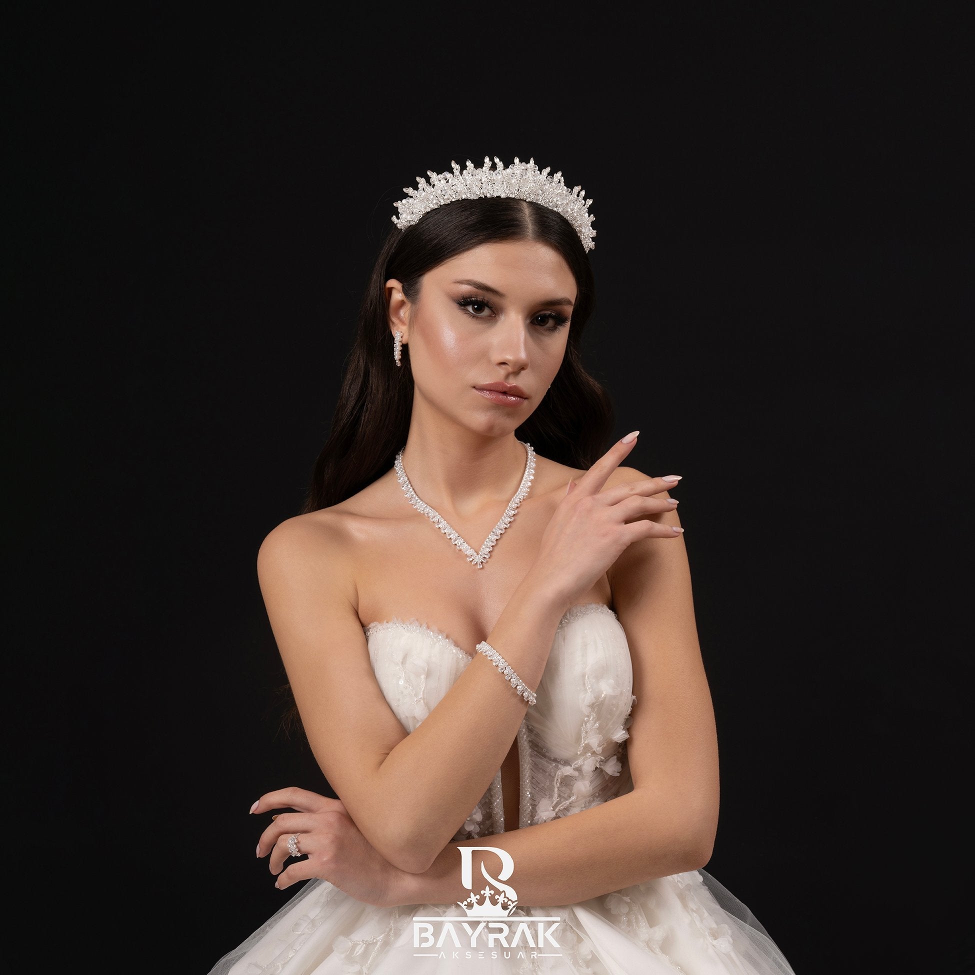 PERLA -665- / 3 Boyutlu Gelin / Kına Tacı