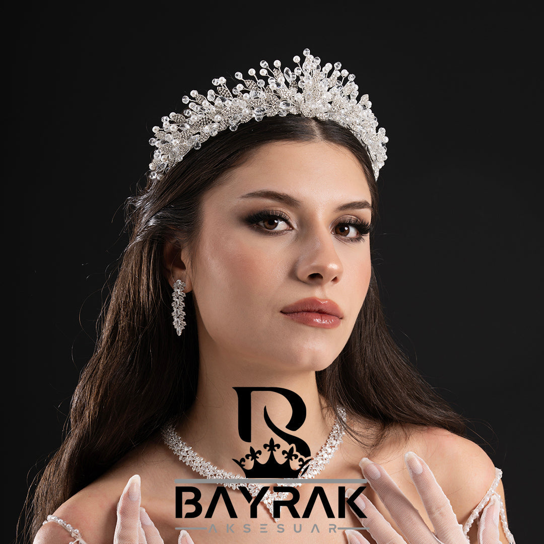 ELARİS - 501- / 3 Boyutlu Gelin Tacı