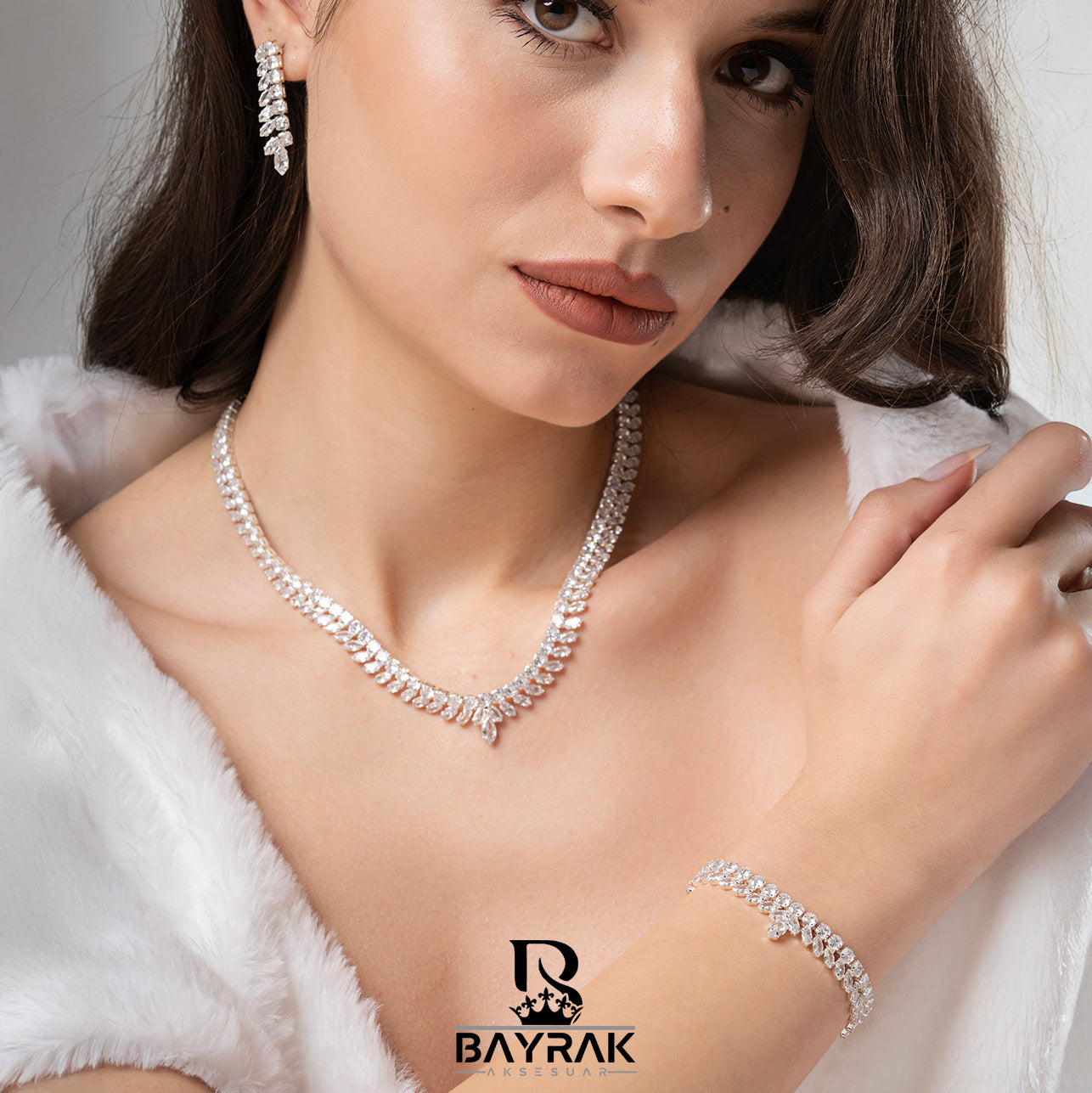 ILARIA - 630  - / Zirkon Taşlı Gelin Seti