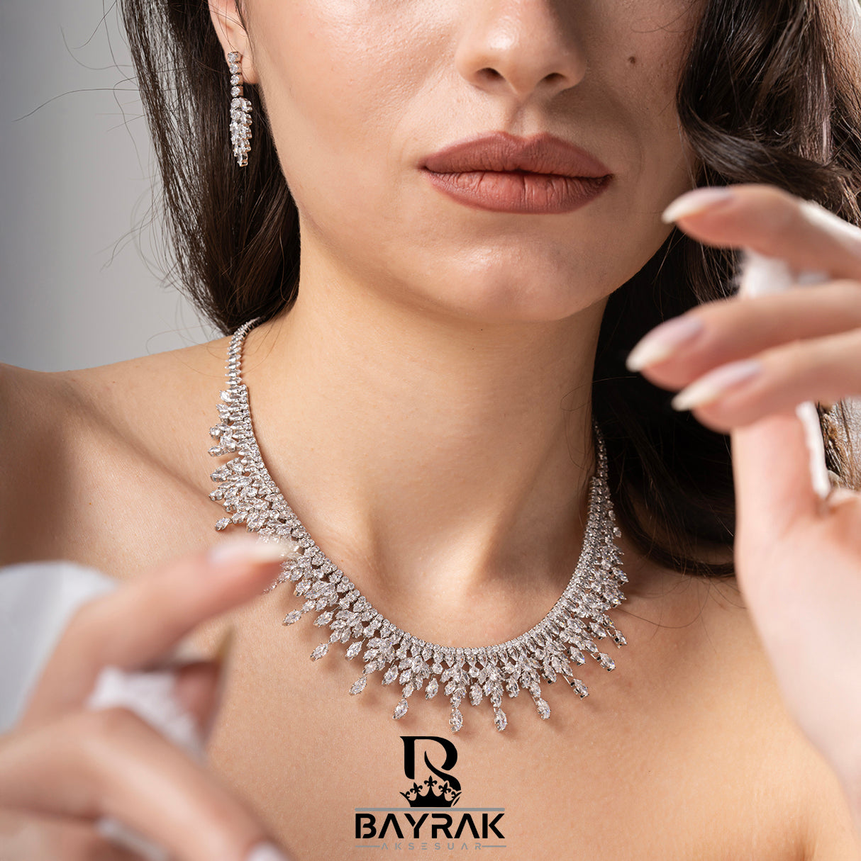 ILARIA - 660 - / Zirkon Taşlı Gelin Seti