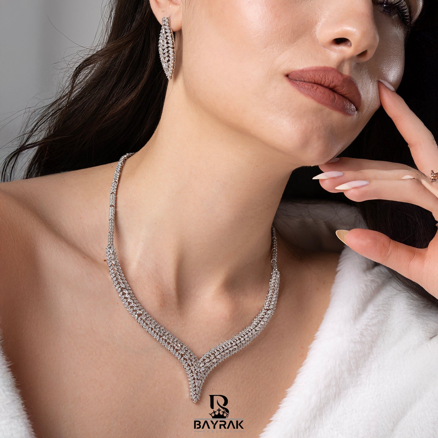 ILARIA - 835 - / Zirkon Taşlı Gelin Seti