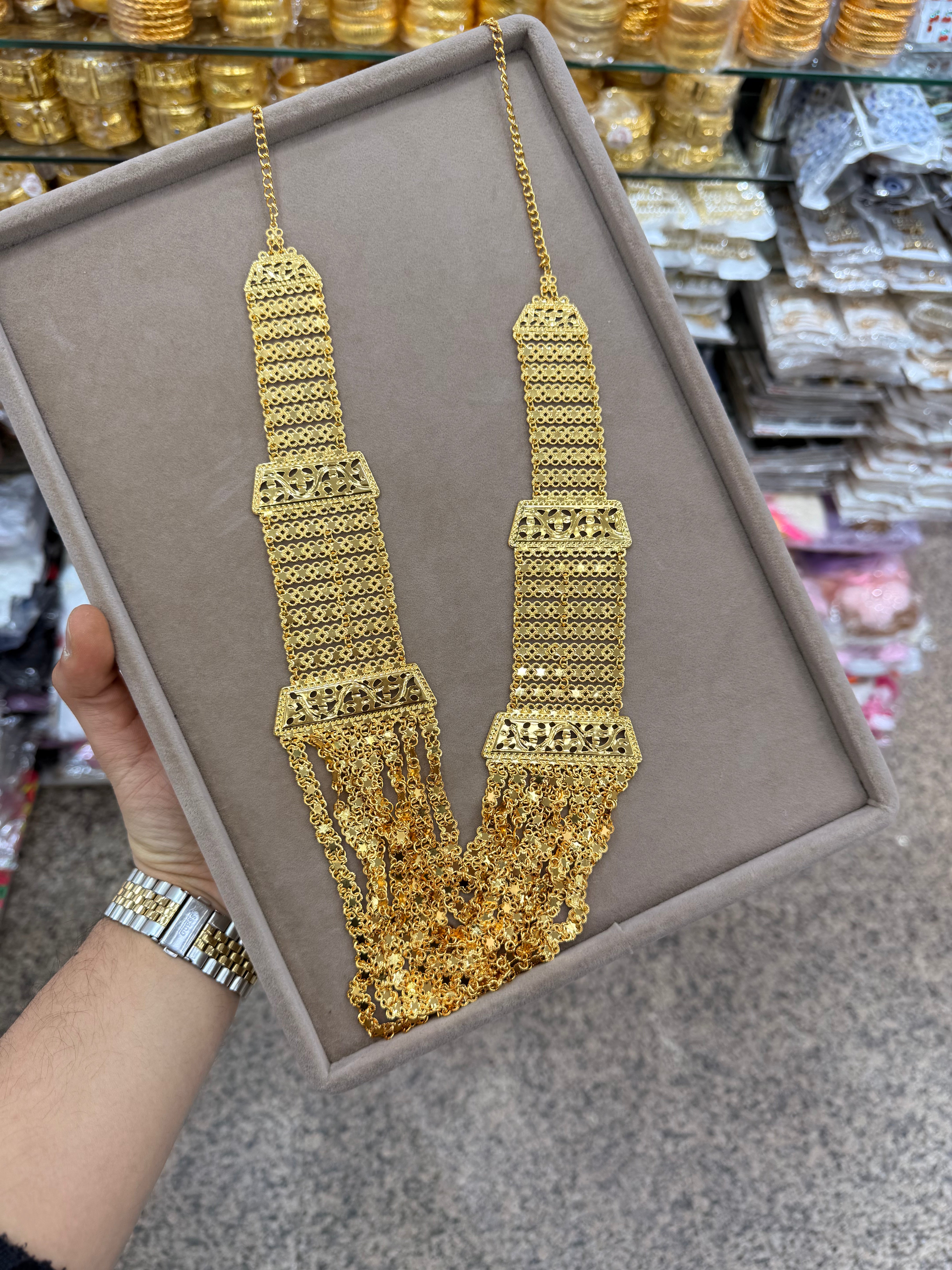 24K GOLD KAPLAMA MADOANNA KOLYE - BGK 610