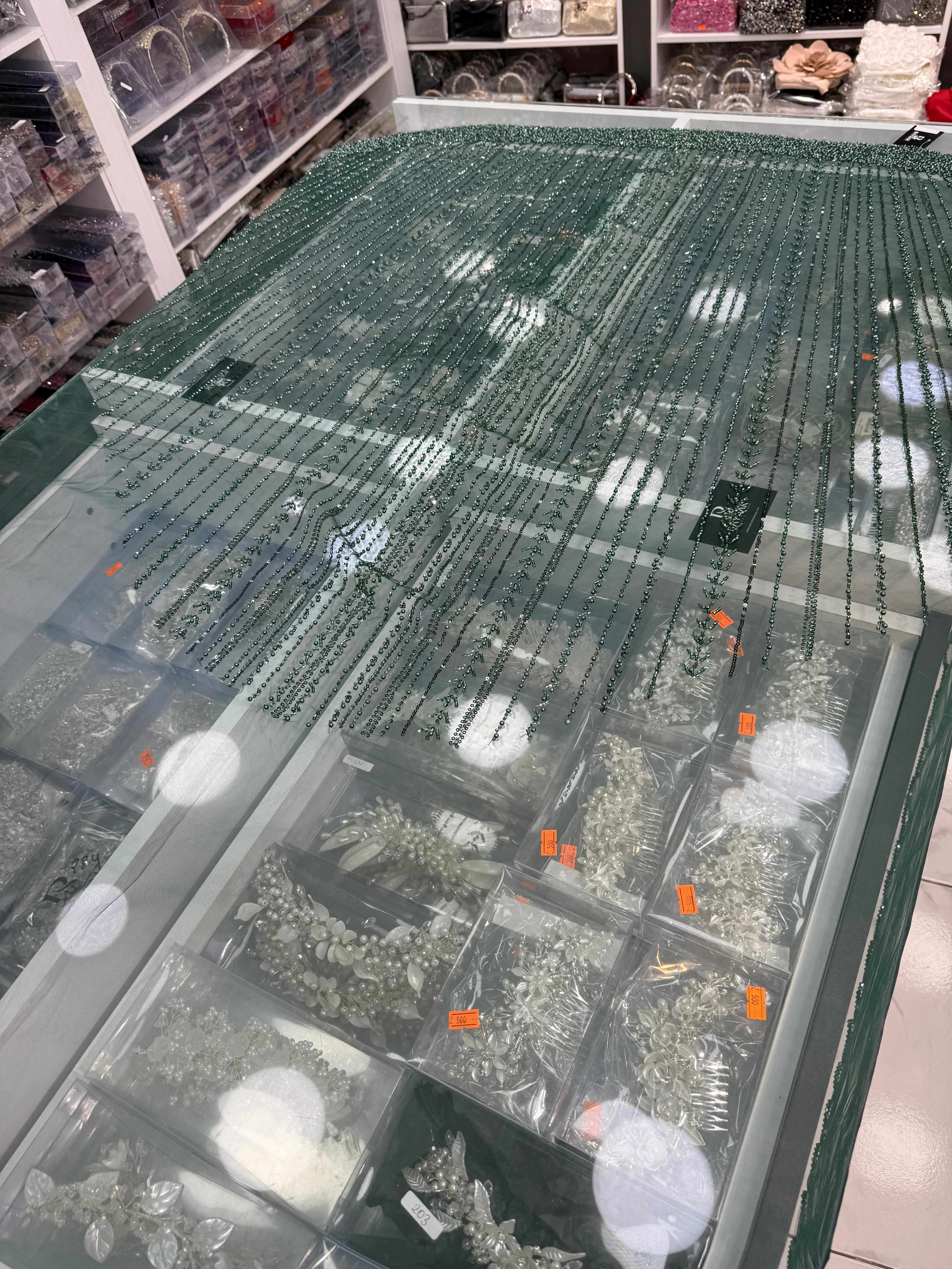 BD 319 | Makine İşlemesi Duvak Yeşil