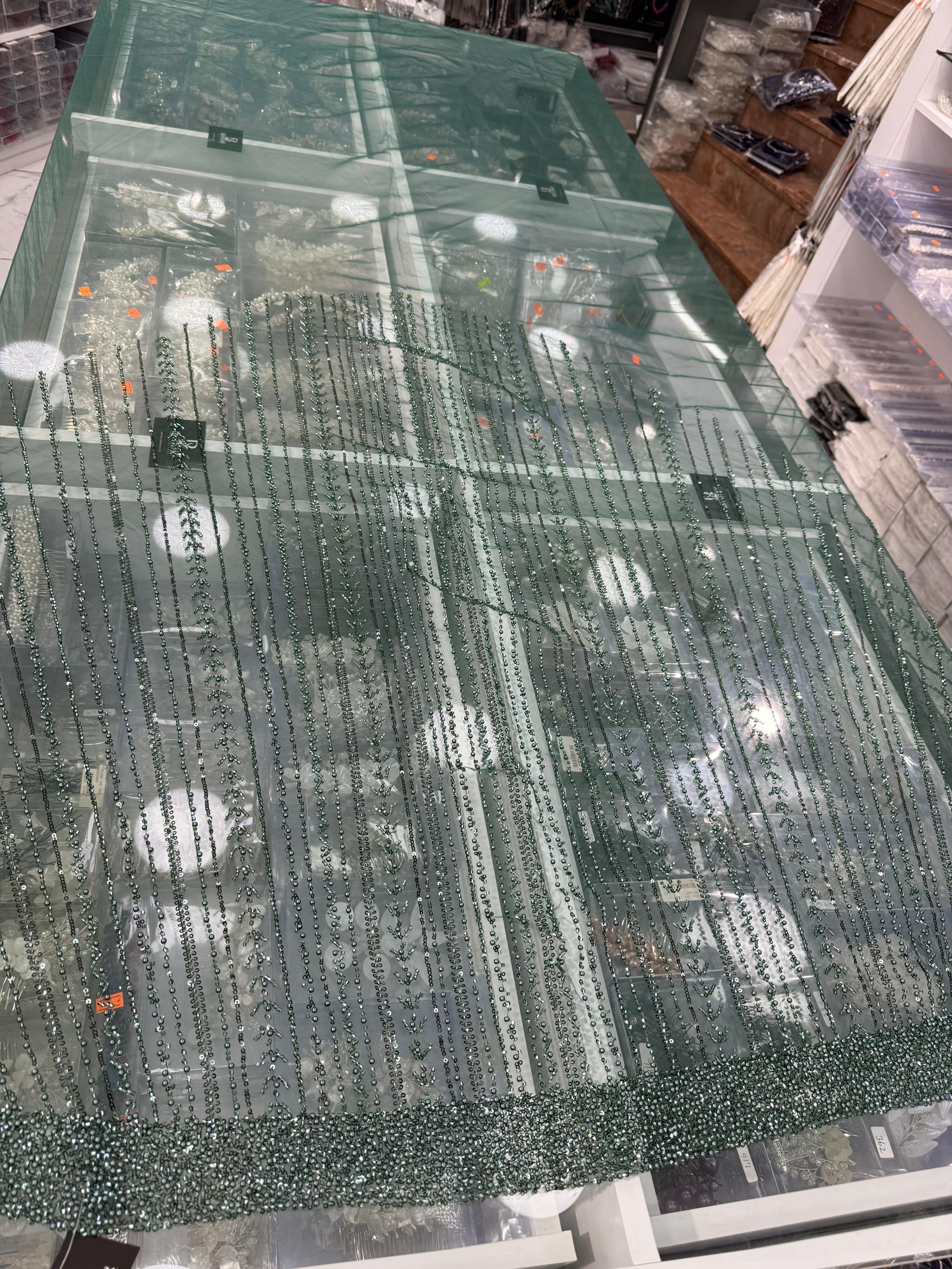 BD 319 | Makine İşlemesi Duvak Yeşil