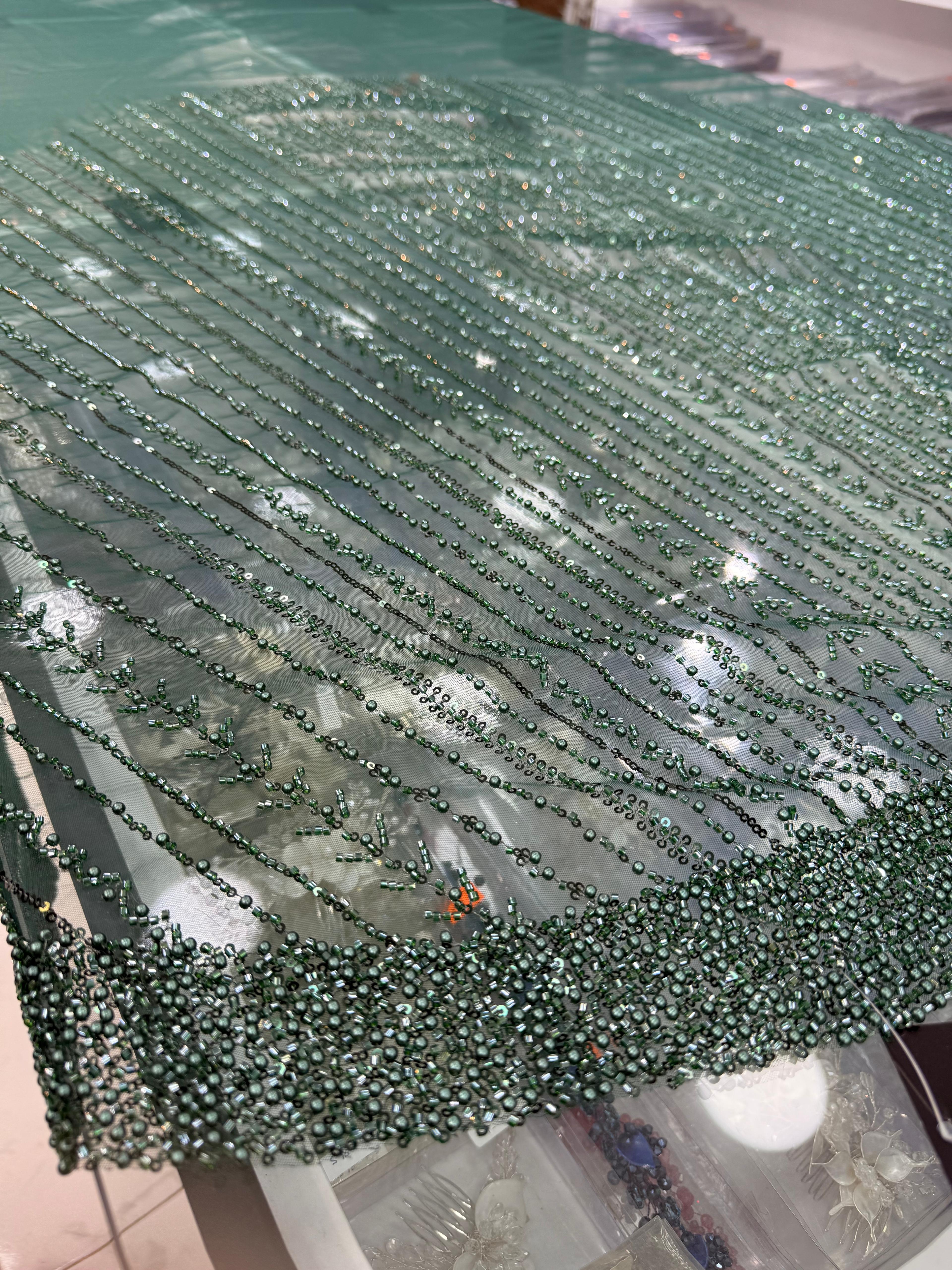 BD 319 | Makine İşlemesi Duvak Yeşil