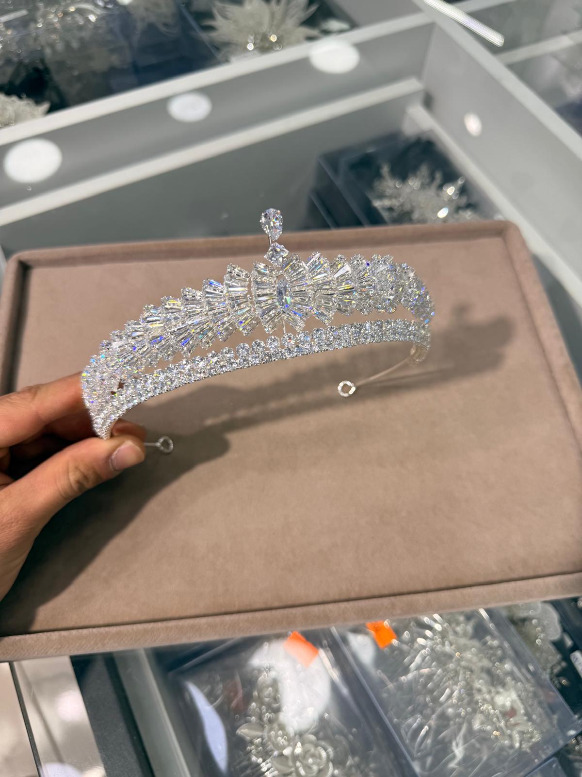 LB 2640 | Zirkon Taşlı Gelin Tacı