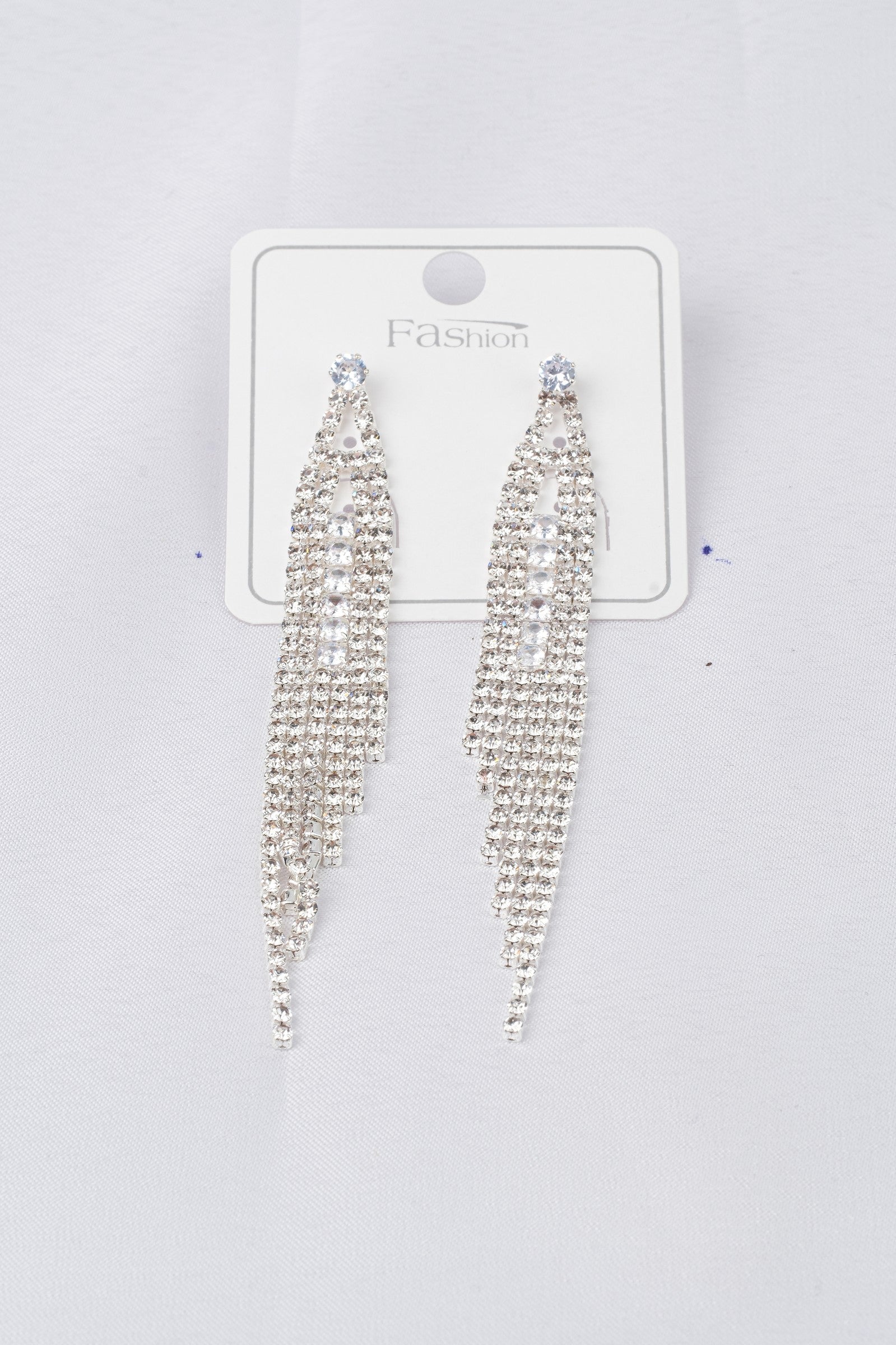 Rodyum Kaplama Zirkon Taşlı Küpe - ZK 228