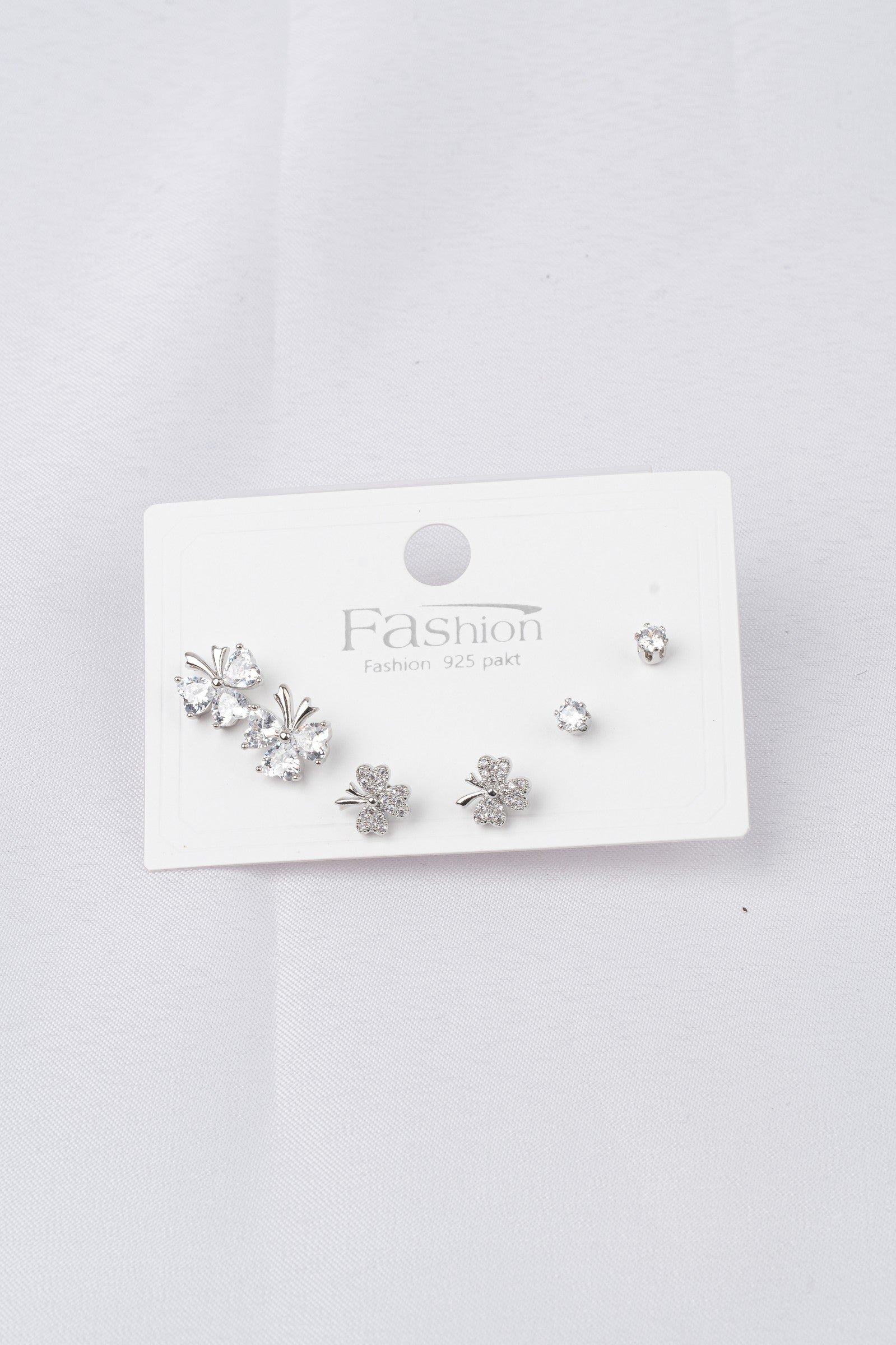 Rodyum Kaplama Zirkon Taşlı Küpe - ZK 254