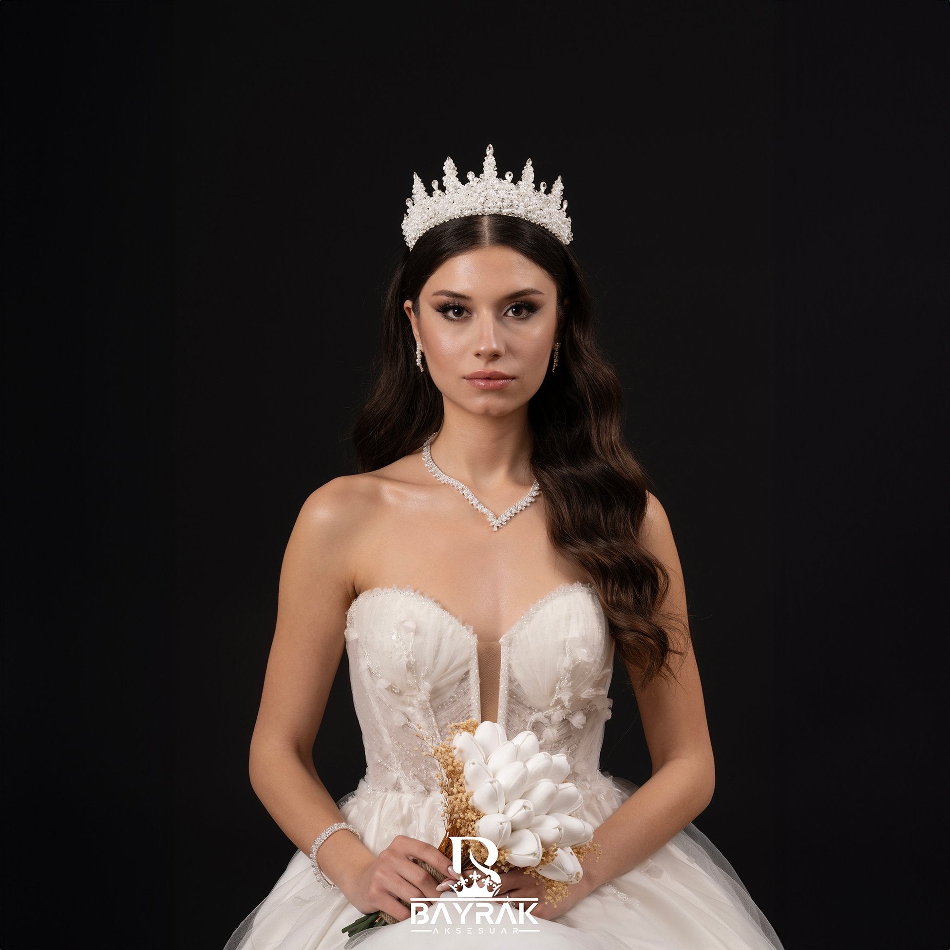 PERLA -630- / 3 Boyutlu Gelin Tacı