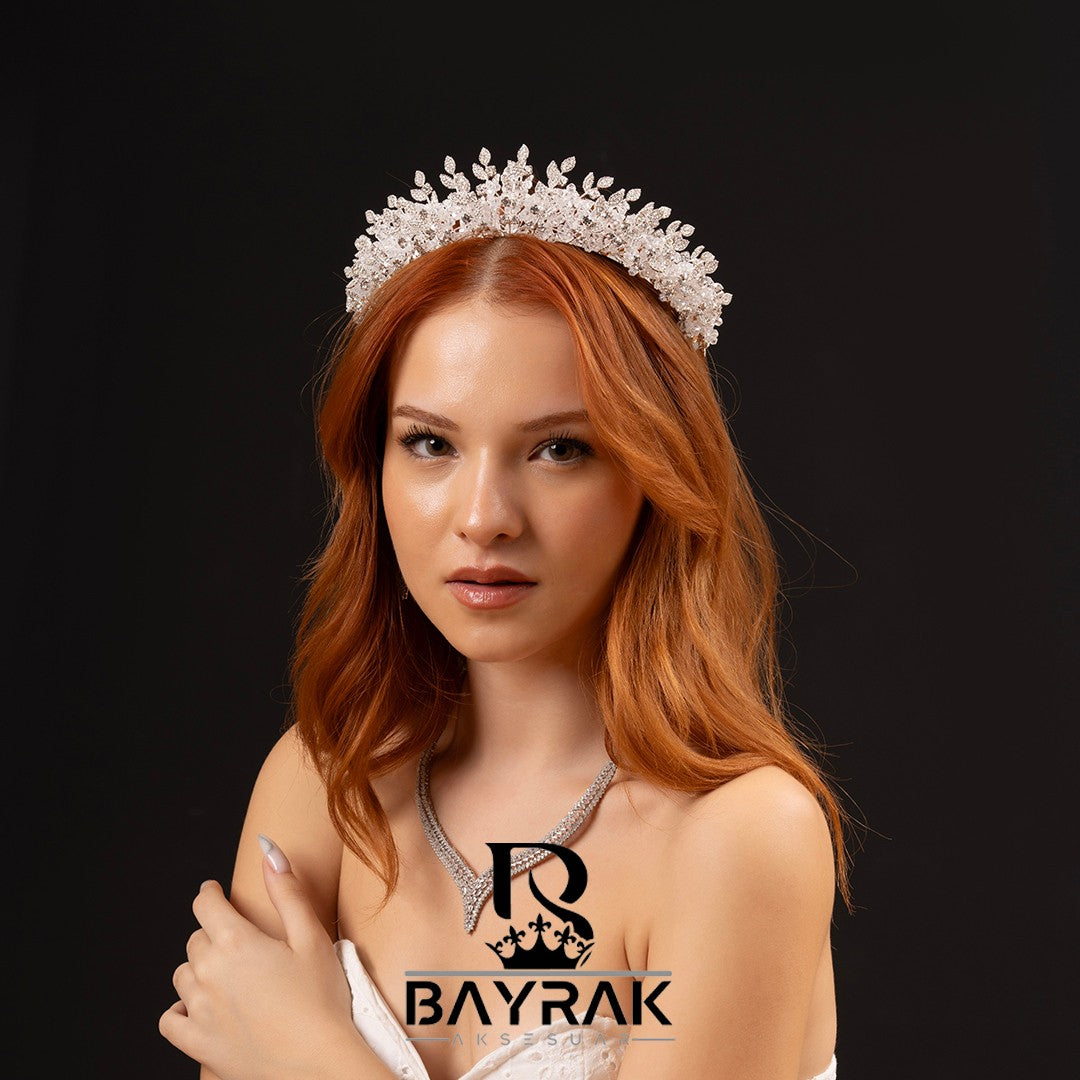 MAİRA -560- / 3 Boyutlu Gelin Tacı